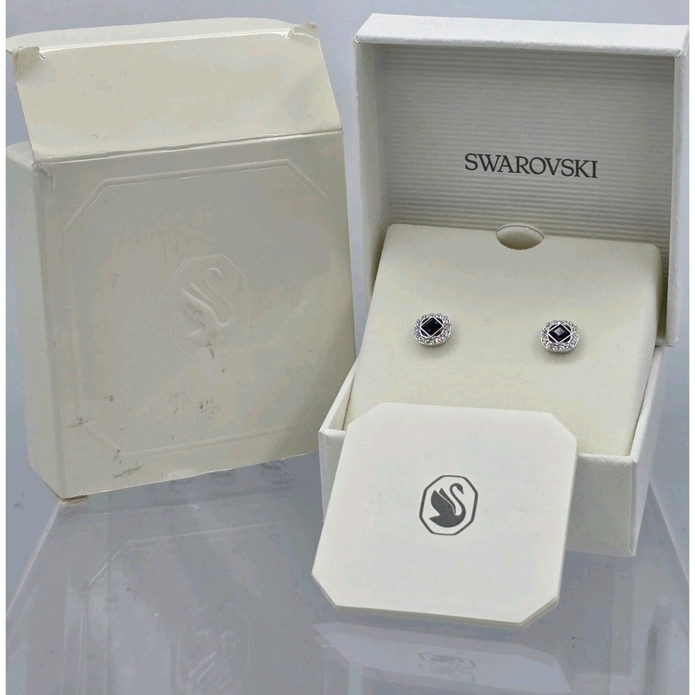 New in Gift Box SWAROVSKI Brand 5662143 Angelic Pave Crystals Stud Earrings